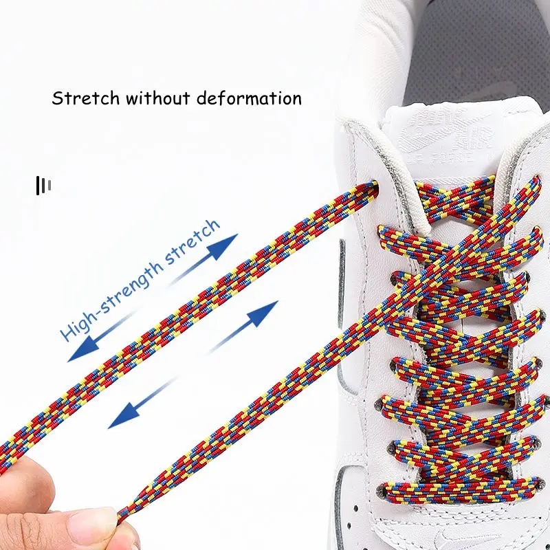 No Tie Shoelace Elastic Flat Shoe Laces Sports Shoelaces Capsule Buckle Children Adult Fast Tie Shoestrings Rubber Band laces