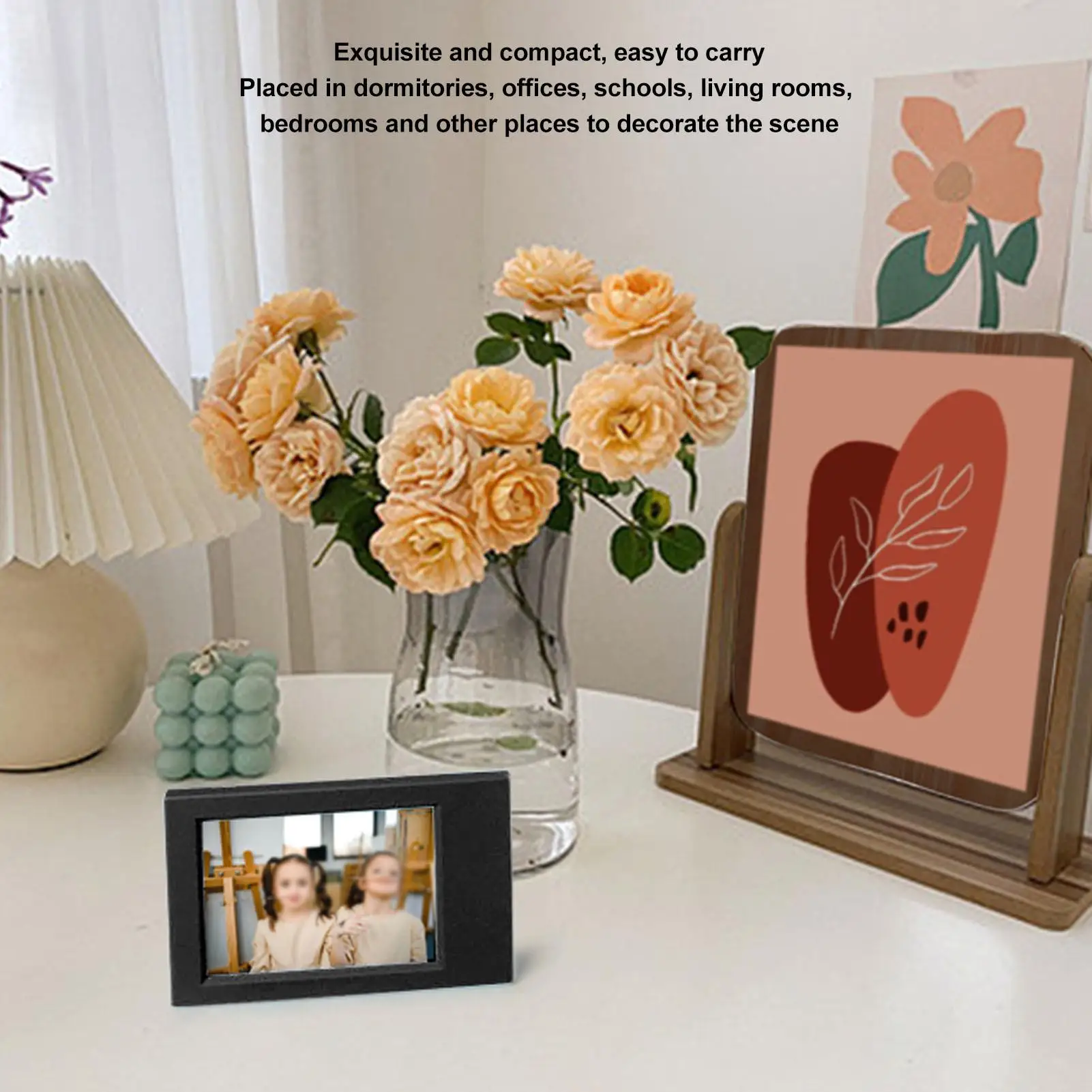 Mini porta-retratos de 3 x 3 polegadas para quarto e sala de estar - exposição de arte infantil perfeita