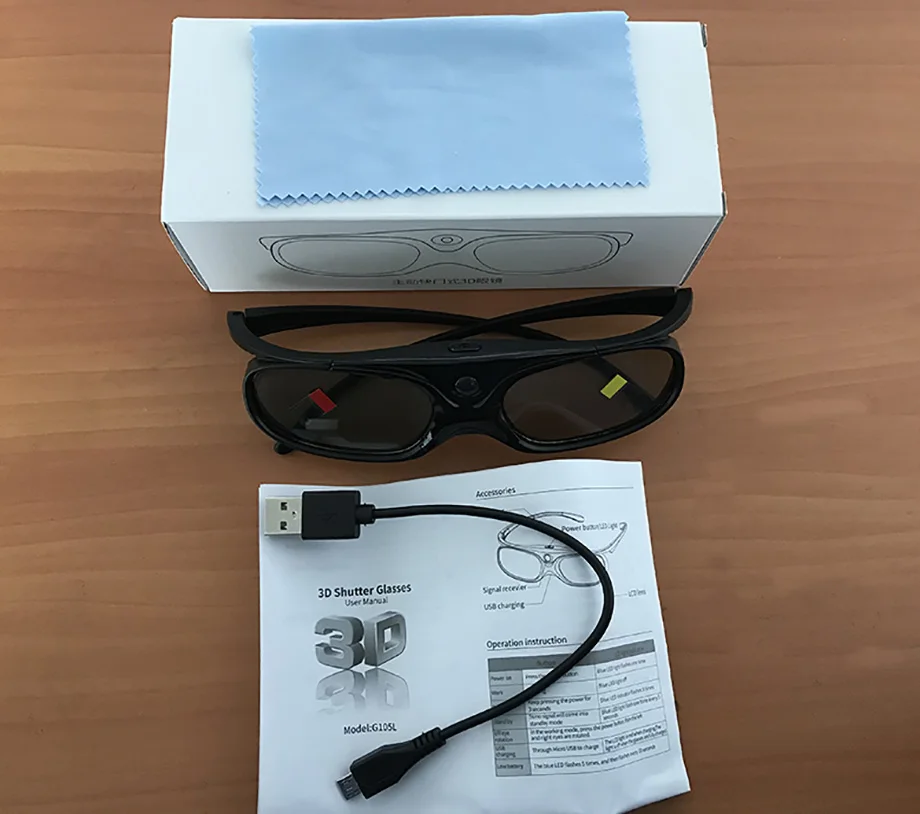 Smartldea نظارات DLP Link القابلة لإعادة الشحن ثلاثية الأبعاد لجميع أجهزة العرض الجاهزة dlp ثلاثية الأبعاد، وجهاز عرض متعدد العلامات التجارية