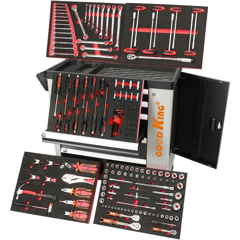 With Tools Cabinet Rolling Tool Chest