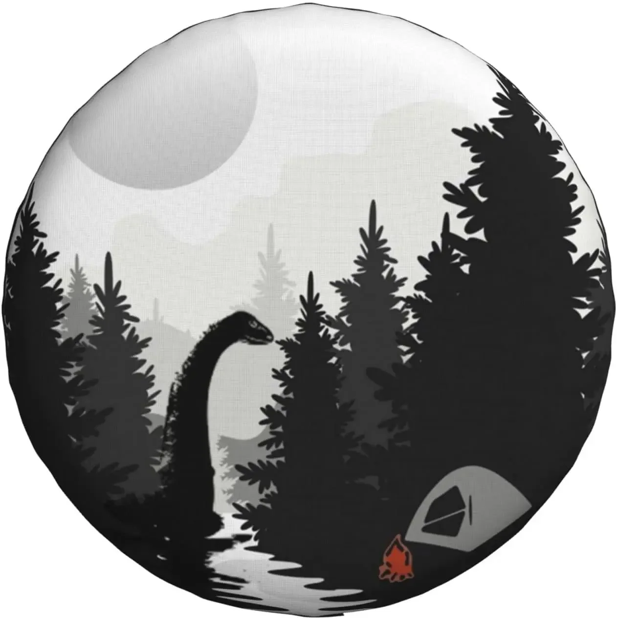 Loch Ness Monster Spare Tire Cover Weatherproof Dust-Proof Tire Universal Covers Fit for RV Truck SUV Motorhome Travel