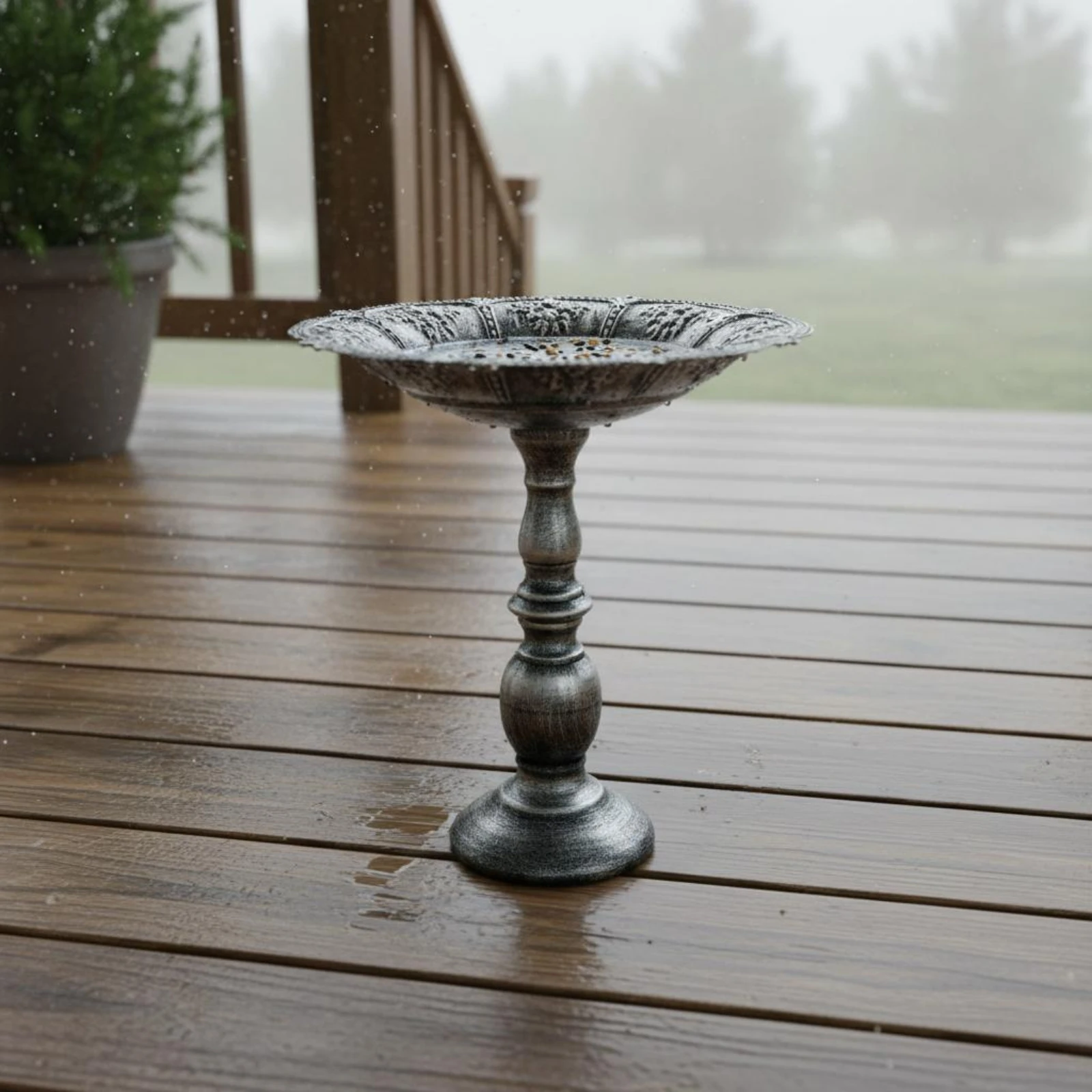 Balanced Hanging Bird Feeder Weather-Resistant Decorative Bird Feeder for Yard