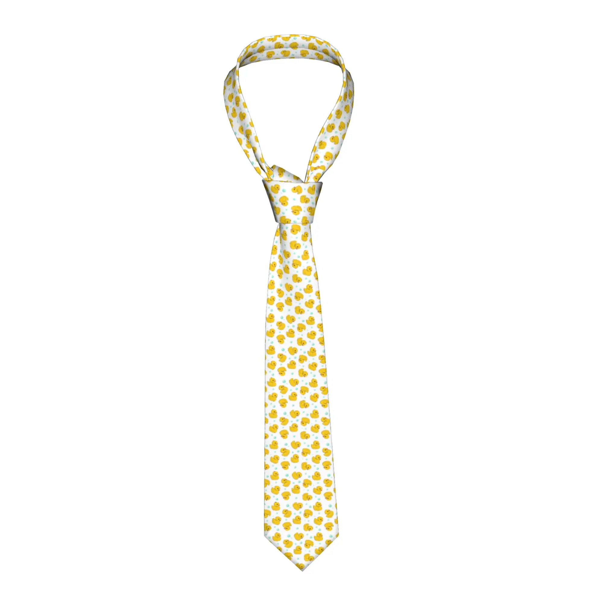 

Мужские классические шелковые галстуки с желтыми утками на заказ, модные галстуки с утками из сериала «Как я встретил вашу маму», резиновые галстуки-утки для свадьбы