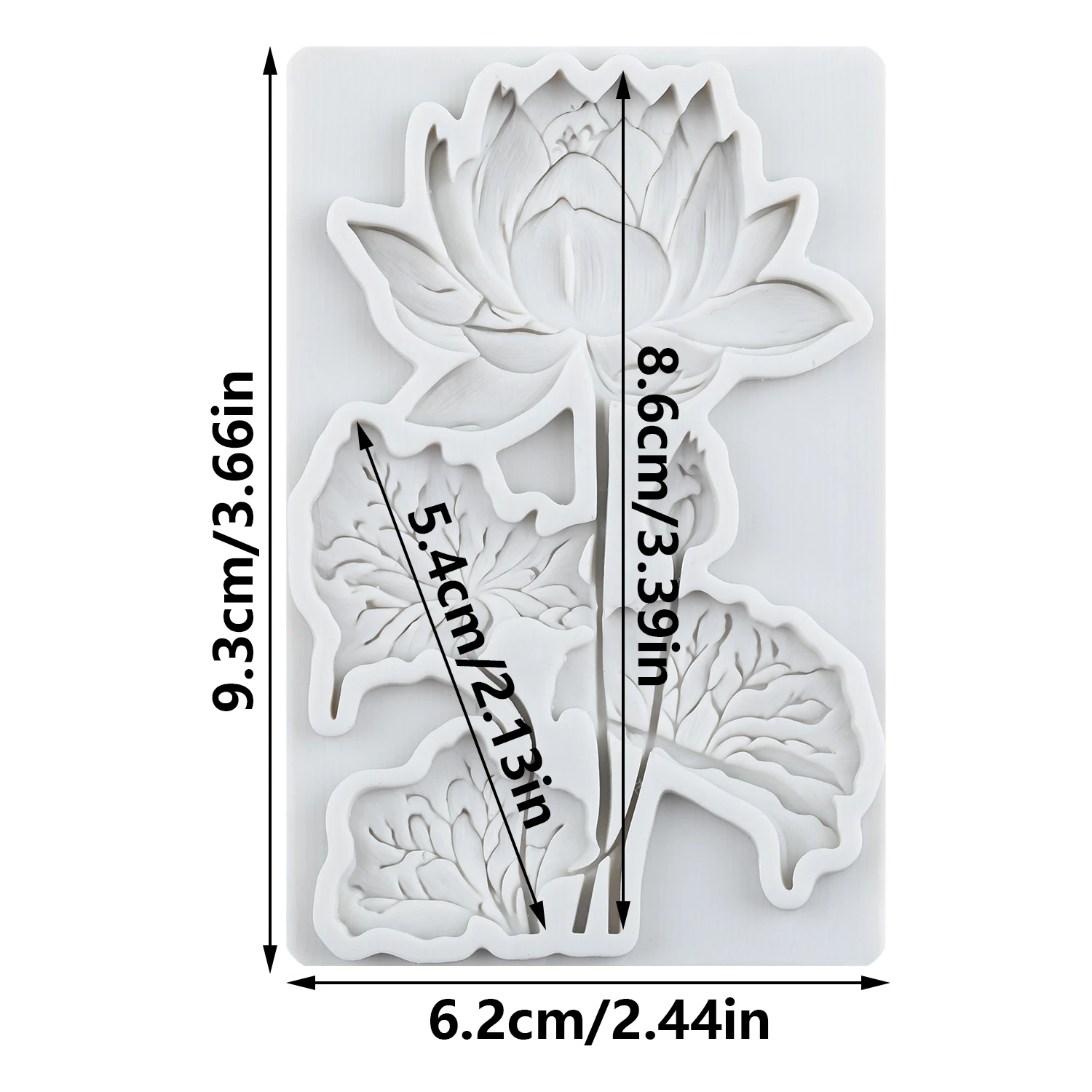 Lotus Flower Silicone Molds Lotus Fondant Cake Decorating Tools Cupcake Topper Candy Sugar Craft Gum Paste Polymer Clay