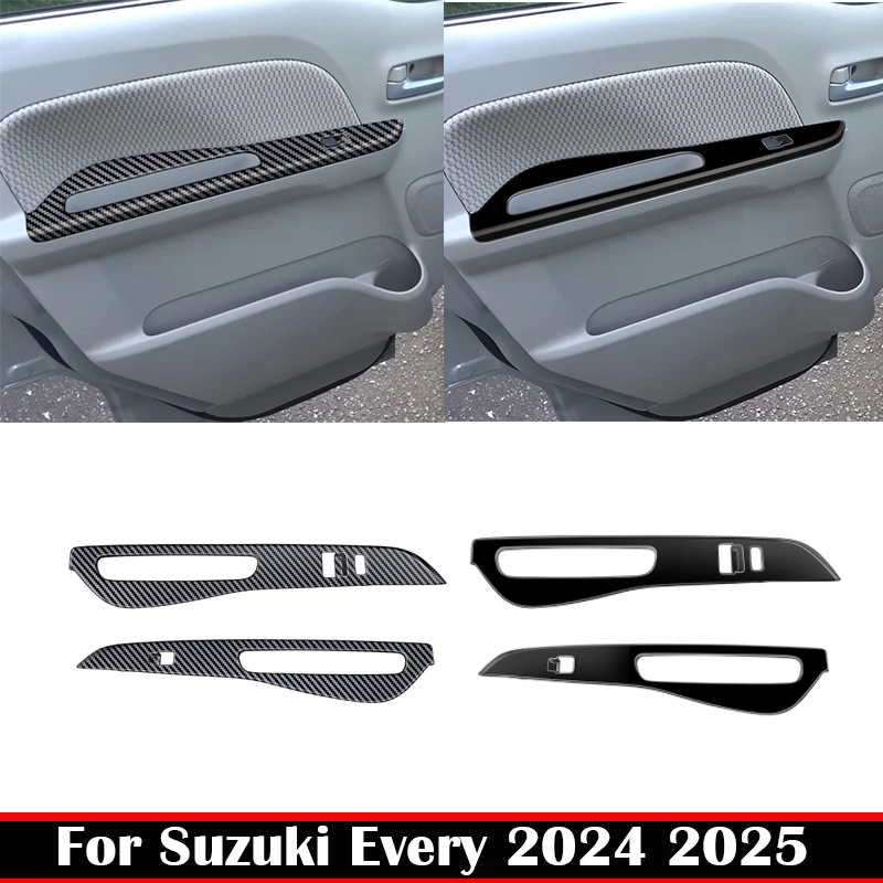 

RHD для SUZUKI EVERY 2024 2025, аксессуары для интерьера, подлокотник, подъем окна, переключатель, наклейка на крышку, стеклянный подъемник, панель управления, рамка