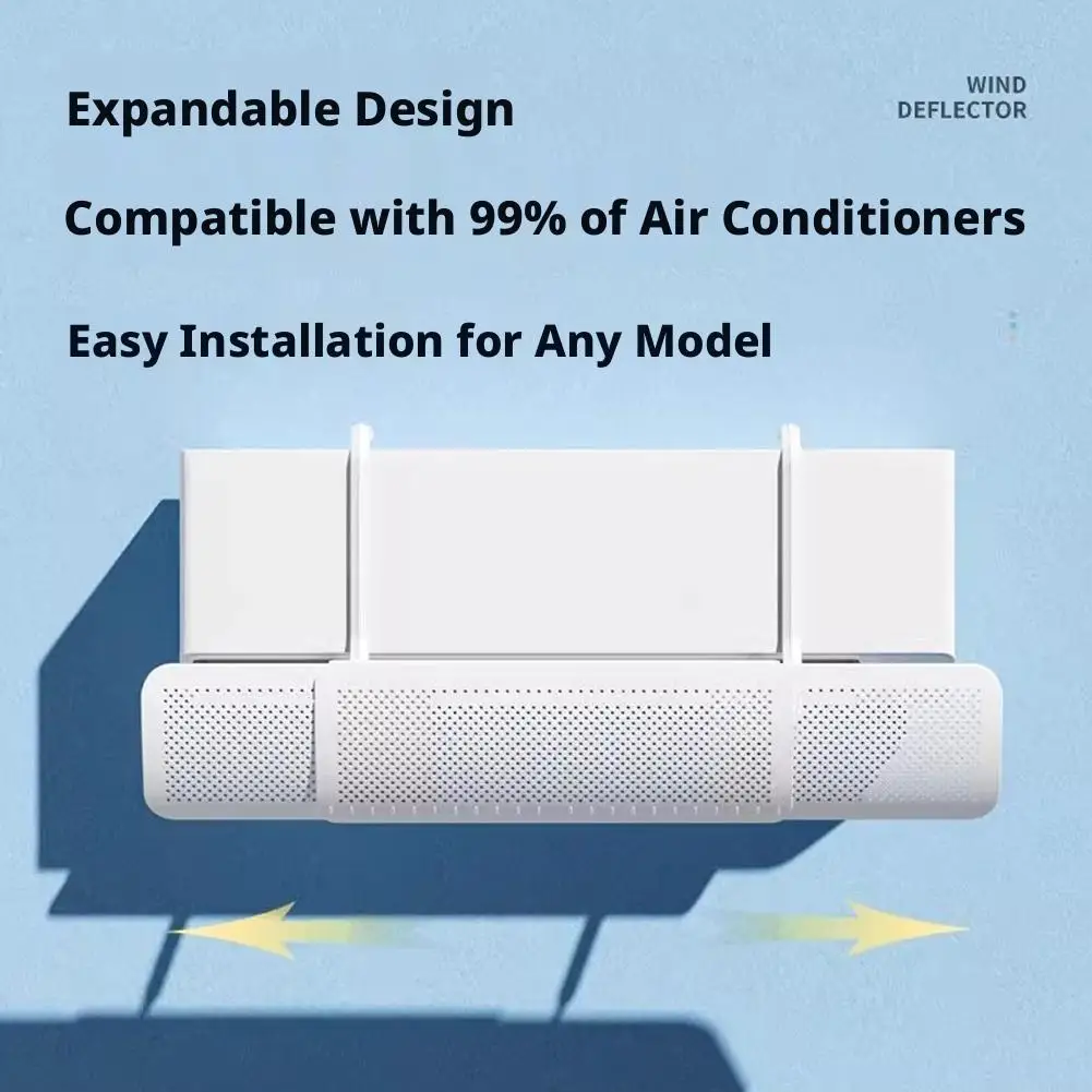 Anti-Direct Blowing Air Conditioning Wind Deflector Wall-Mounted Outlet Baffle Hanging Conditioning Guide Cover