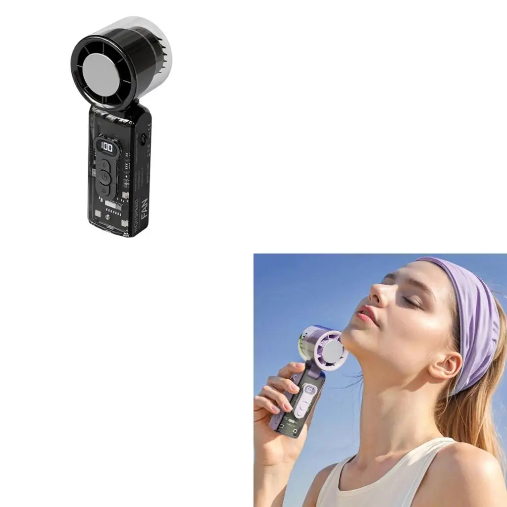 

Ergonomic Portable Cooling Fan Digital Display 12 Hour Runtime ABS Construction