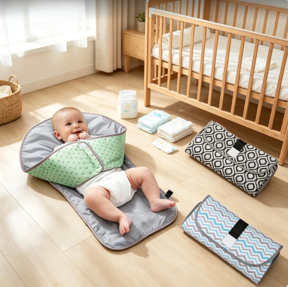 Portable Foldable Baby Changing Mat Waterproof Lightweight Diaper Changing Pad Travel Baby Care Mattress For Newborn Infant