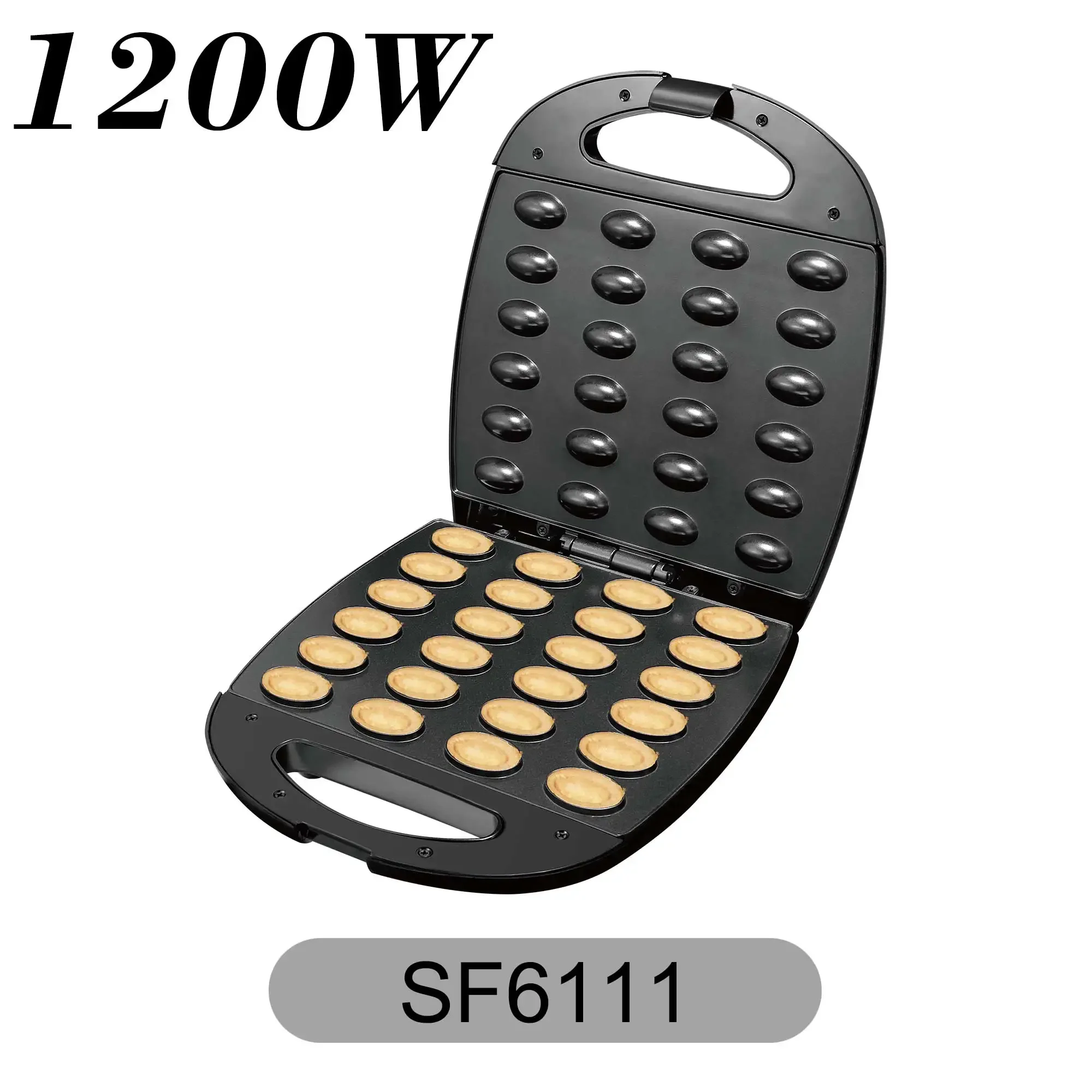 صانع الوافل الكهربائي لكعكة الجوز 24 فتحة أطباق الجوز أجهزة المطبخ الطبخ آلة الإفطار مقلاة حديدية غير لاصقة