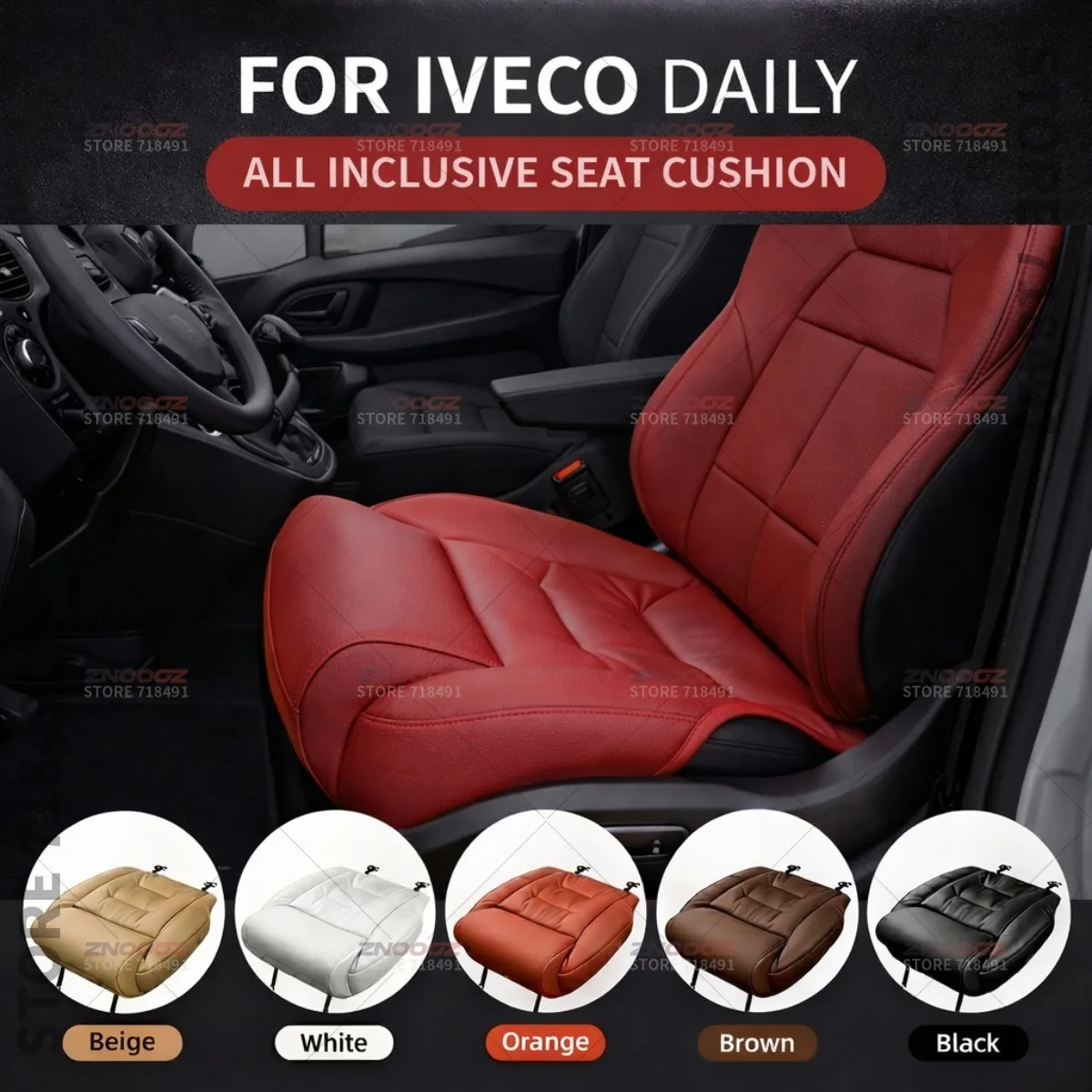 

Подушка-удлинитель для сиденья Iveco Daily с эффектом памяти, поддержка для ног, аксессуары для интерьера автомобиля