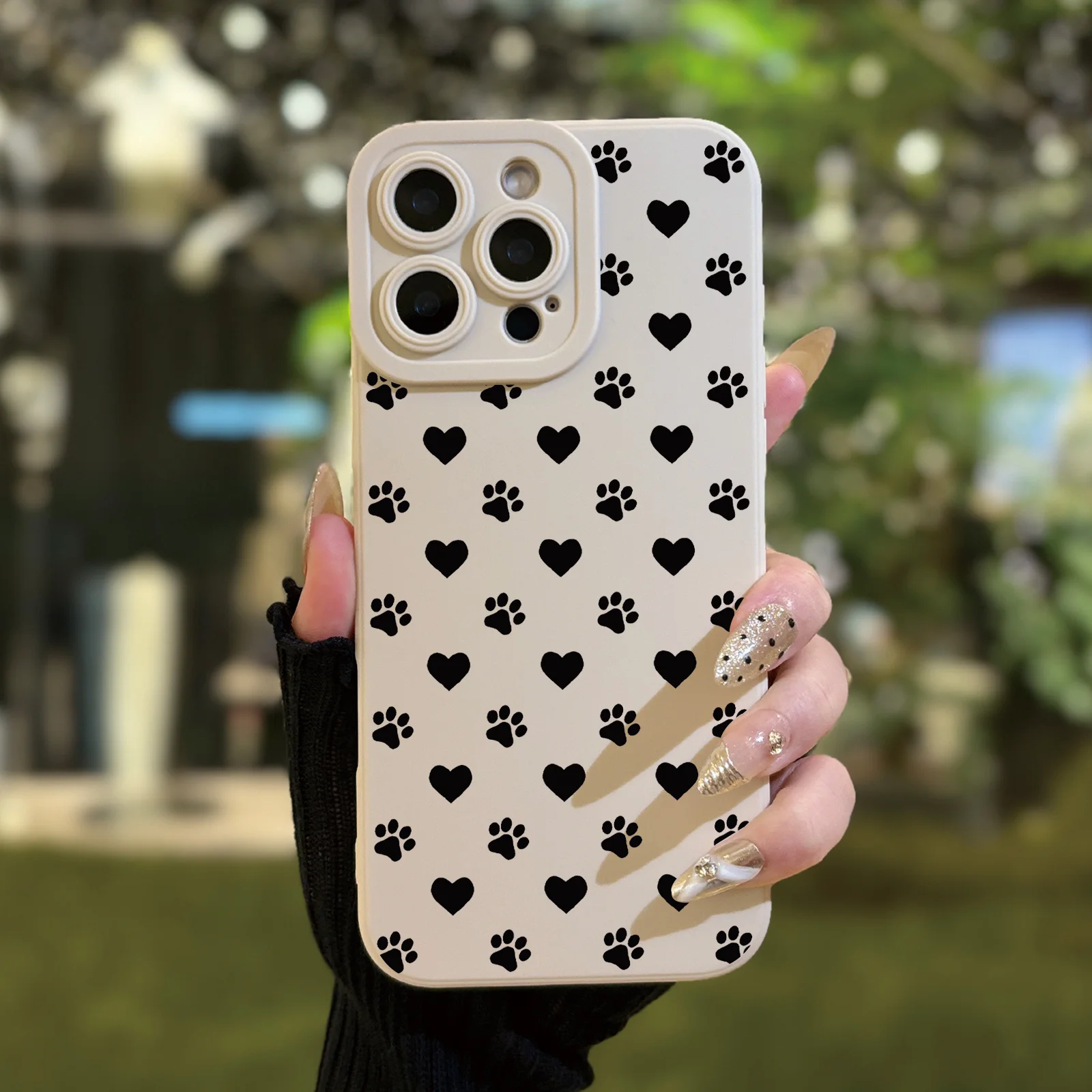 Katzenpfoten-Druck Herz-Muster Hülle für Samsung Galaxy S25 S24 S22 S23 S21 Ultra FE Plus A36 A53 A56 A35 A55 A54 A34 A15 Cover – Detail 6