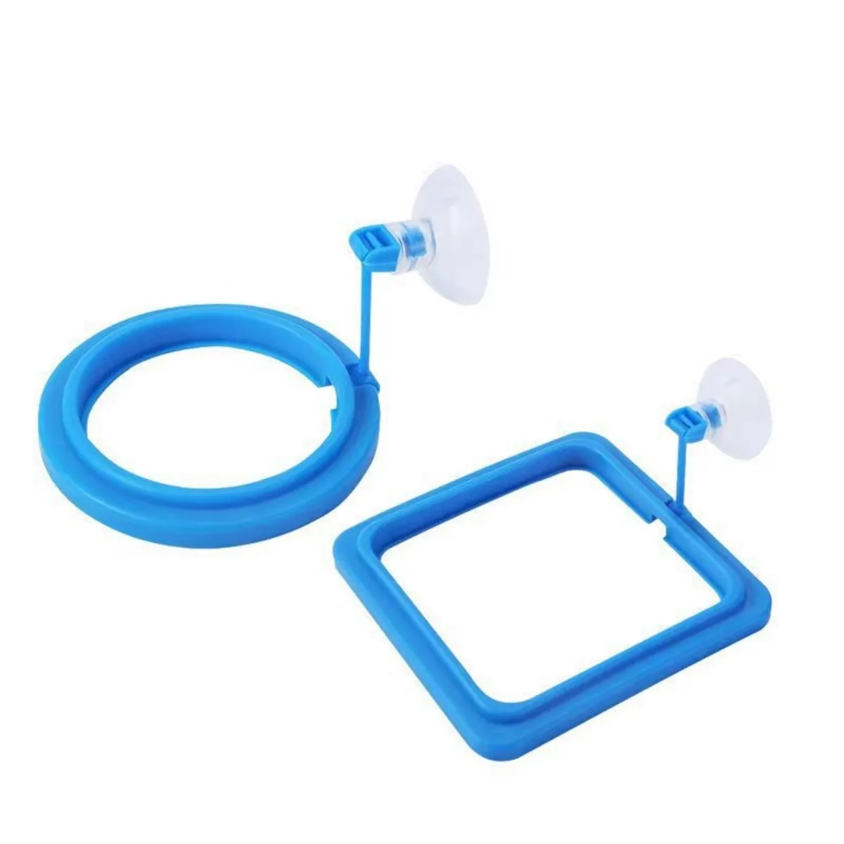 Floating Feeding Ring System with Suction Cup Base and Adjustable Feeding Station, Aquarium Feeder
