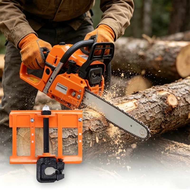 Portable Cutting Guide Frame Metal Support Tool for Rough Lumber Trimming, Handling and Workshop Use D2RD
