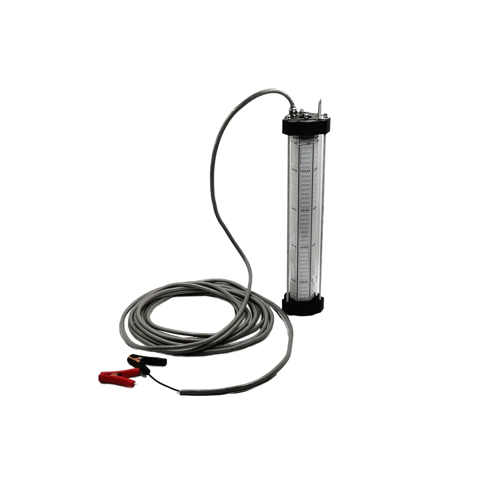 

DC24V LED IP68 Waterproof Aluminum Alloy Fishing Light Underwater Fish Lamp White 10m Lighting Distance For Deep Sea Aquariums