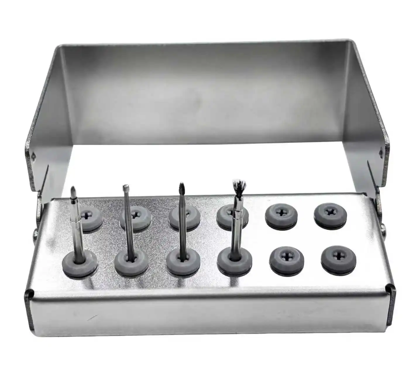Dental Surgical Care Kit for Peri-Implantitis Titanium Brush Invented Cone Bur Droplet Bur Pear Shaped Drill