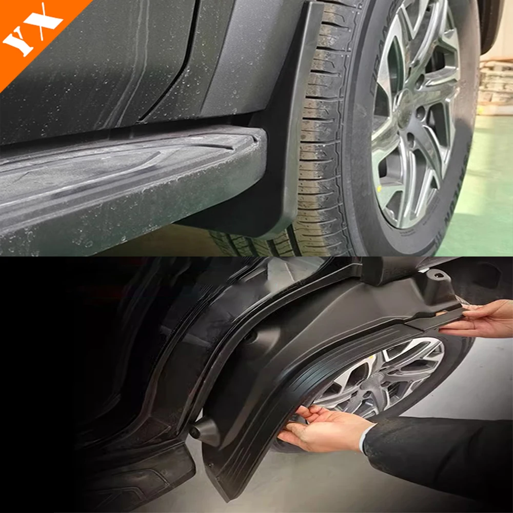 For Baic BJ40c 40L 40PLUS Accessories 2024 Car Rear Wheel Mud Splash Guard Fender Anti-dirt Anti-splash Exterior Decor Protect