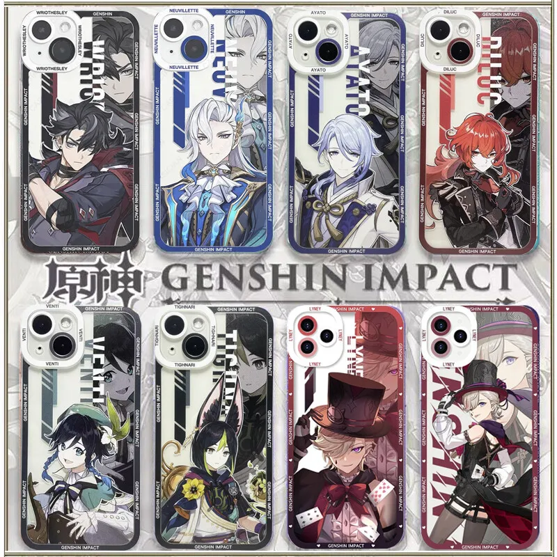 Phone Case For Samsung Galaxy S25 FE S24 Plus Ultra Edge S23FE S24FE A15 A16 5G Soft Clear Genshin Impact Kamisato Ayato Cover