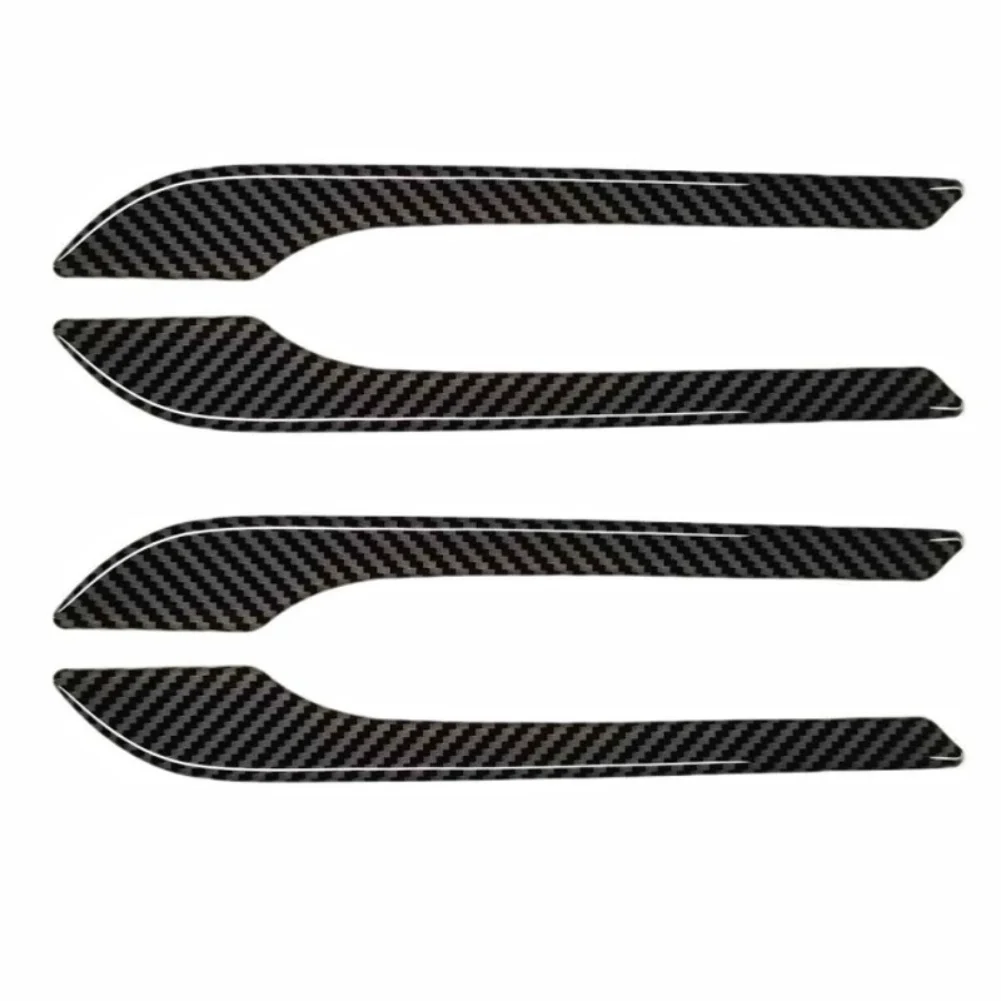 Car Door Garnish Model 3 Stickers Car Customization Quick To Install Easy Installation Personalized Style Fits Door Handles