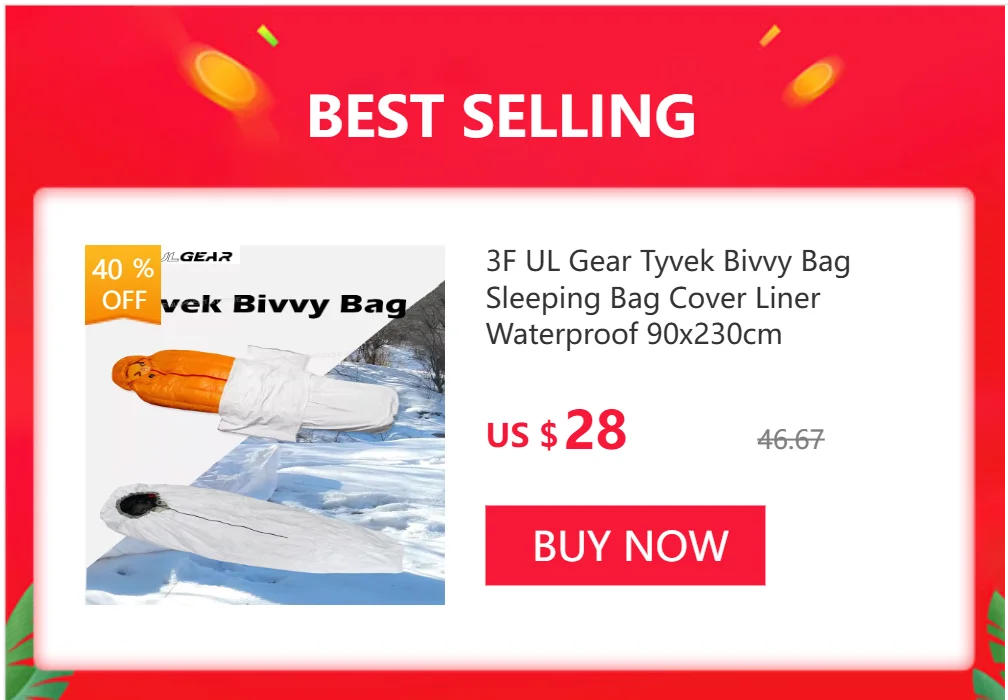 Sngpak Bivvy Bag Waterproof Sleeping Bag Outer Shell, Lightweight Tyvek Bivy Sack, OEM Alternative-Same Quality As The Original