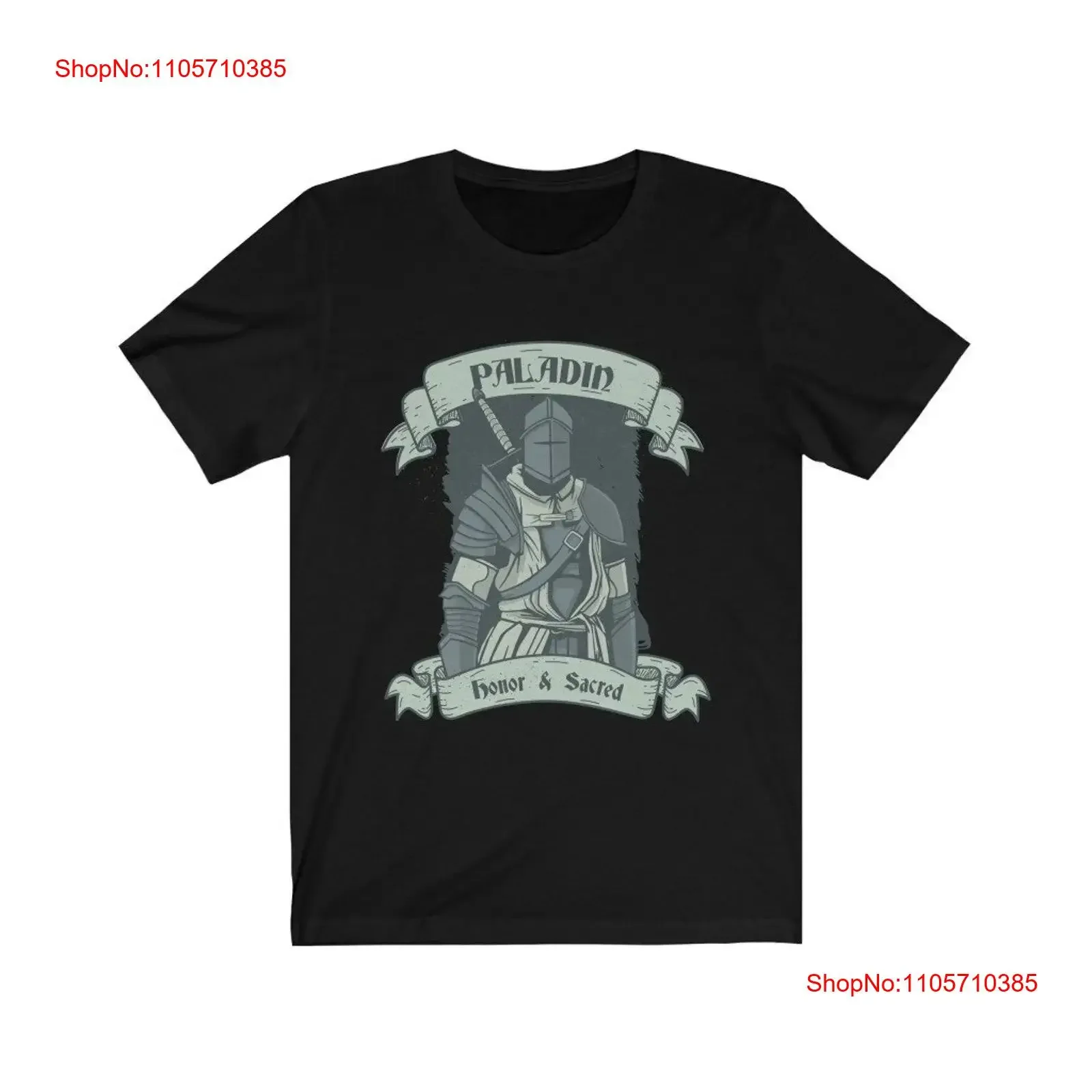 Paladin Class T Shirt Rpg Game Master Tabletop Games Role Playing vintage Washed Stylish Stretched fashion Comfortable Casual