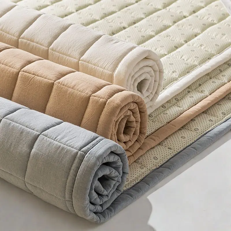 Cotton Quilt, Mattress Protective Mat, Household Upholstered Dormitory Single Mattress, Pure Cotton Mattress for Making Beds