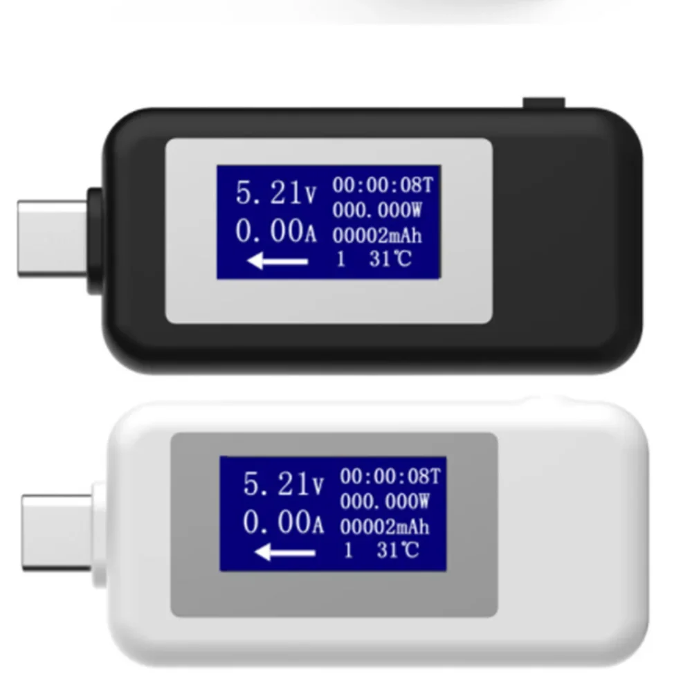 

USB-тестер Type-c, цифровой вольтметр постоянного тока, измеритель напряжения, тока, амперметр, детектор, индикатор заряда внешних аккумуляторов