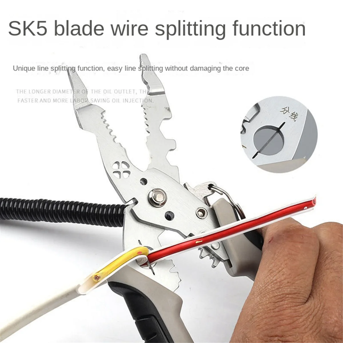 Multipurpose Wire Stripper,Heavy Duty Electrical Wire Stripping Tool, Wire Strippers and Crimping Tool