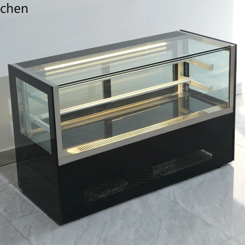 ZS  boundless cake cabinet refrigerated display cabinet dessert fruit fresh-keeping cabinet small air-cooled