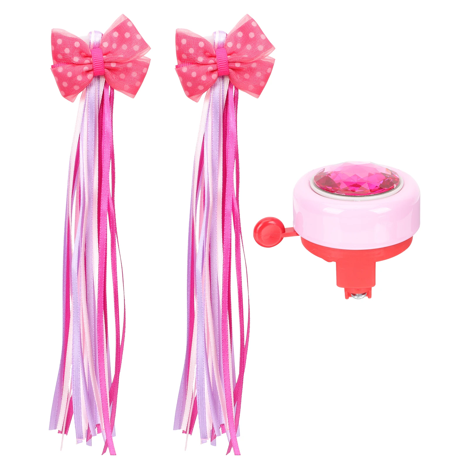 

Bike Streamers Handlebar Ribbons Kids Bicycle Accessories Iron Scooter Bell Streamer Decorative Glossy Colorful Fits Most Bikes