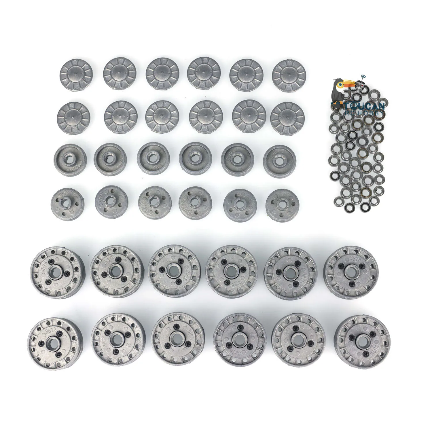 

Heng Long Modification Metal Road Wheels Return Roller Spare Parts for 1/16 Soviet KV-1 RC Tank Model Accessory TH20914-SMT8