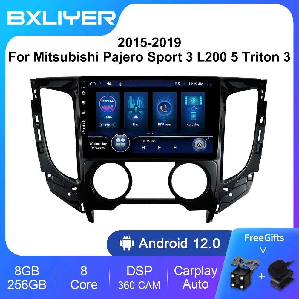 Android 12 Stereo For Mitsubishi Pajero Sport 3 L200 5 Triton 3 2015 2016 2017 2018 2019 Multimedia Car Radio Player GPS Carplay