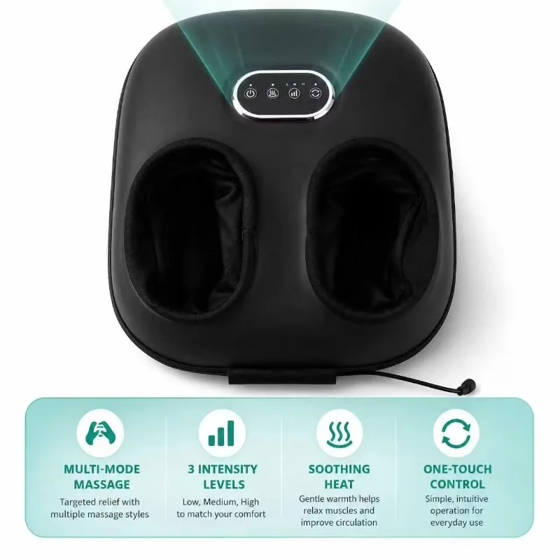 Electric Shiatsu Foot Massager With Heating Function Improve Circulation Pain Relief Muscle Relaxation