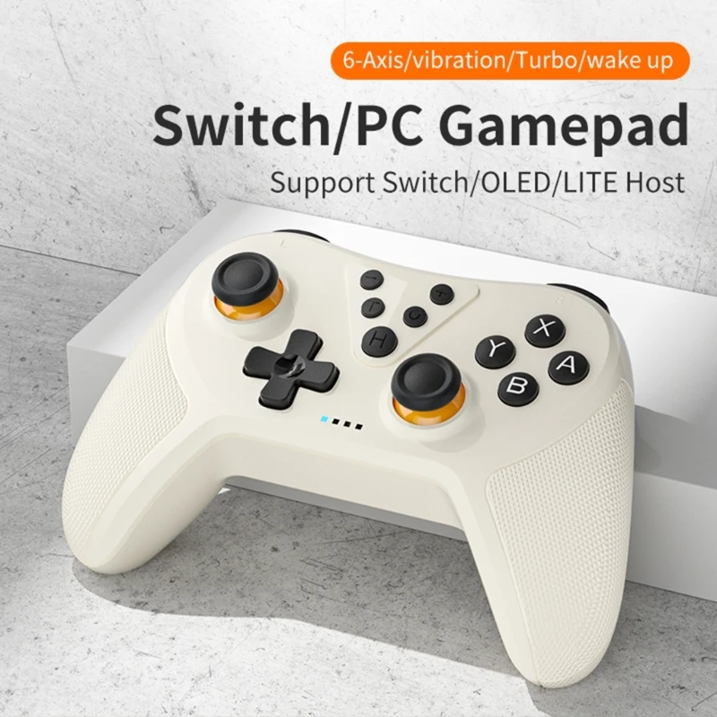 Wireless Controller for Switches/OLED/Switches Lite/Pro/PC,6Axis Burst Vibration Gamepad Bluetooth-compatible Connection