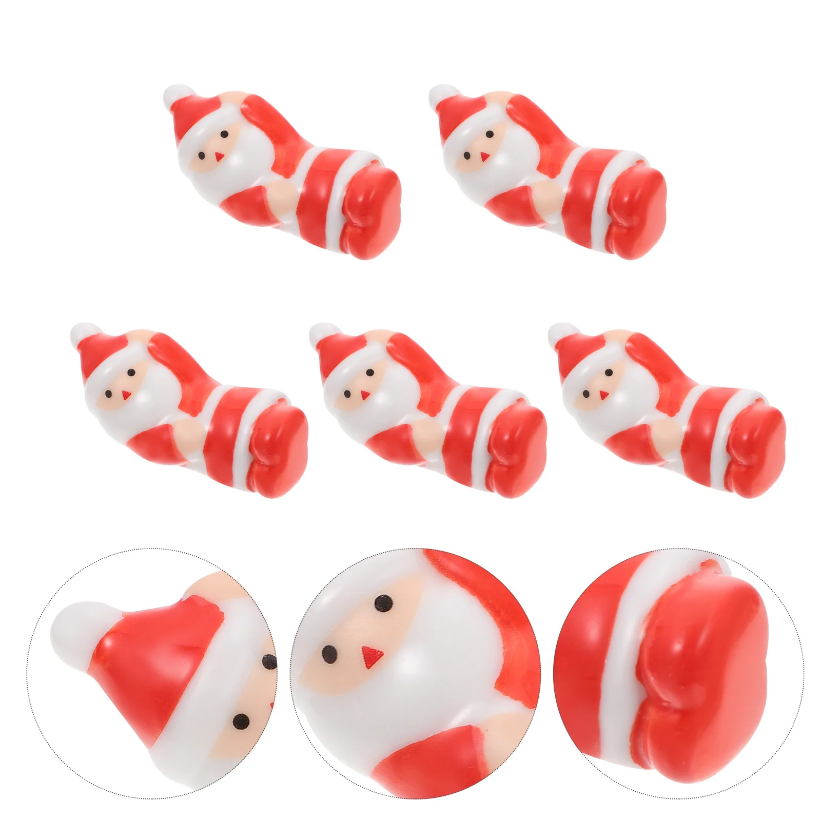 

5Pcs Santa Claus Chopsticks Holders Ceramic Christmas Tableware Spoon Fork Stands Mini Chopstick Racks Chopstick Holders