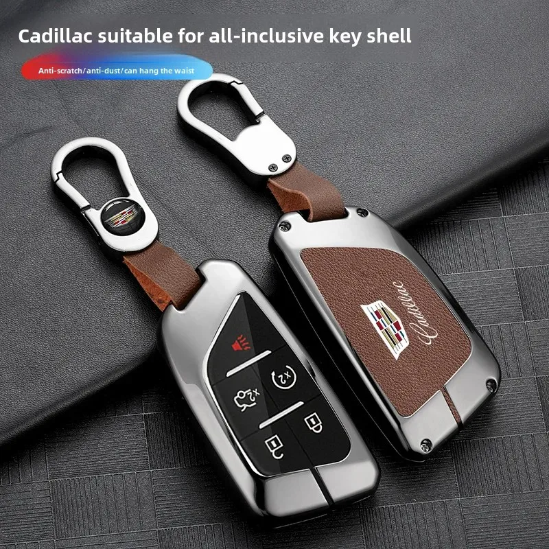 Premium Shell Buckle Bag For Cadillac Car Key Cases Atsl Xt5 Ct5 Xt4 Xt6 Xts Ct6 Ct4 High-end Car Key Protection