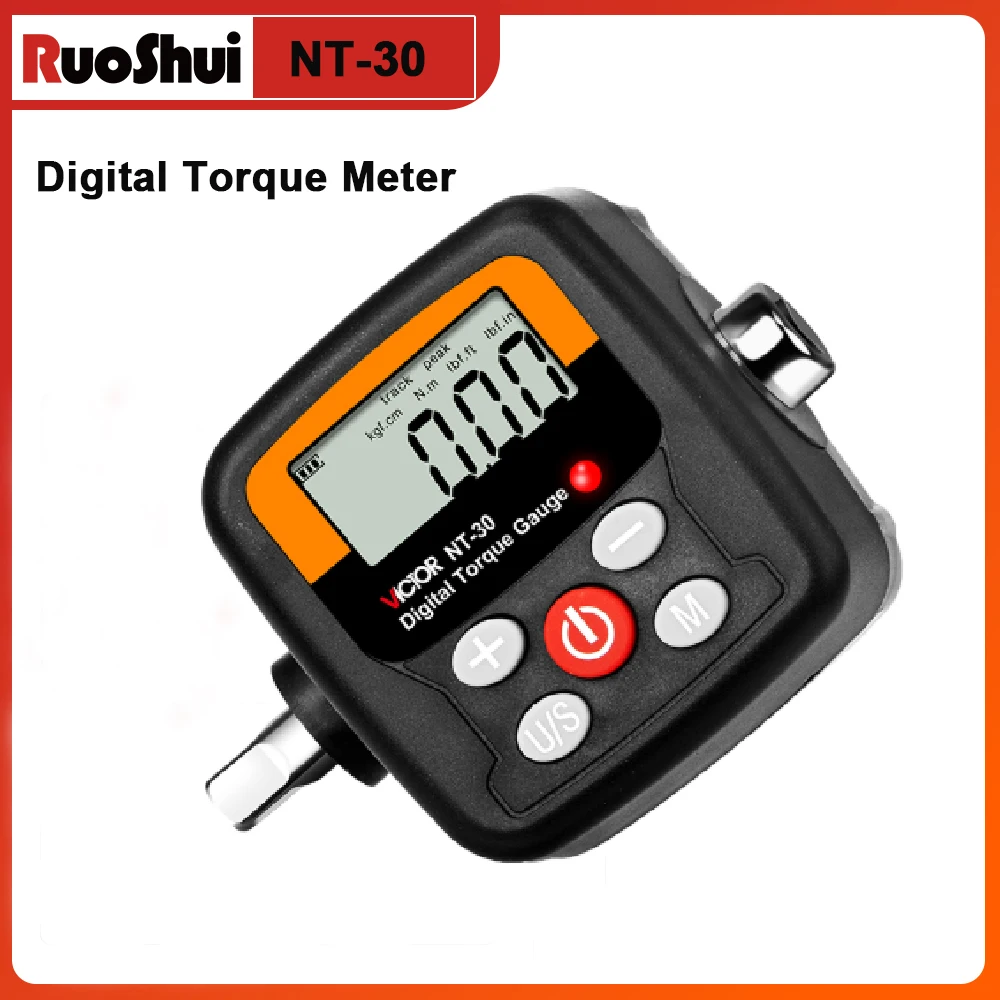 Victr High Precision 1/2''1/4'' 3/8'' Torque Adapter Square Drive Digital Torque Wrench Bike Car Repair Electronic Torque Meter