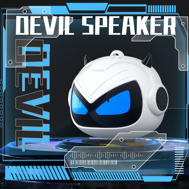 سماعة بلوتوث لاسلكية أنيمي ، مكبر صوت روبوت إبداعي ، مشغل موسيقى صوتي ، مضخم صوت ستيريو محمول ، هدية عيد ميلاد