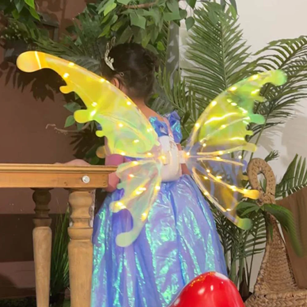 LED Fairy Wings Women's Kids Clothes Dress up Abs Flapping Costume Butterfly for