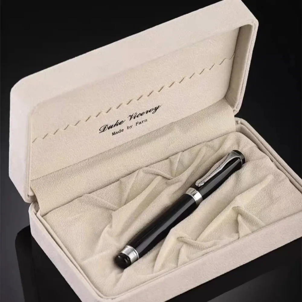 For Duke 619 Heavy Feeling Fountain Pen - Dragon Pattern Clip, Luxury Stationery for Office/Business Writing, Ideal Men's Gift