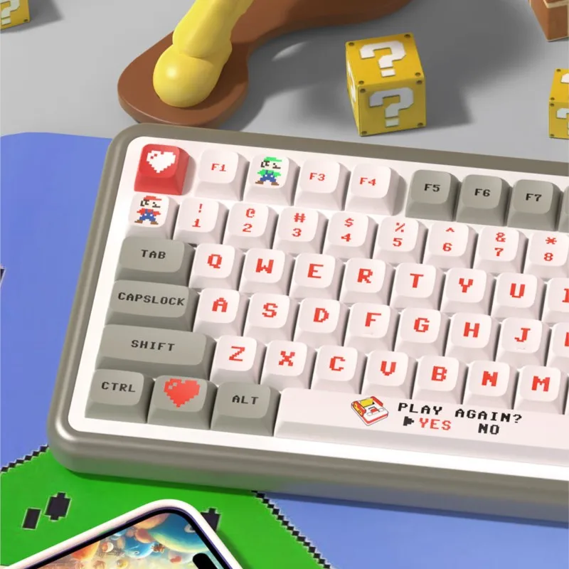 139 Keys XDA Profile Personalized Pixel Style Keycaps Dye Sublimation Key Caps Kit GMK67 Gaming Mechanical Keyboard MX Switches