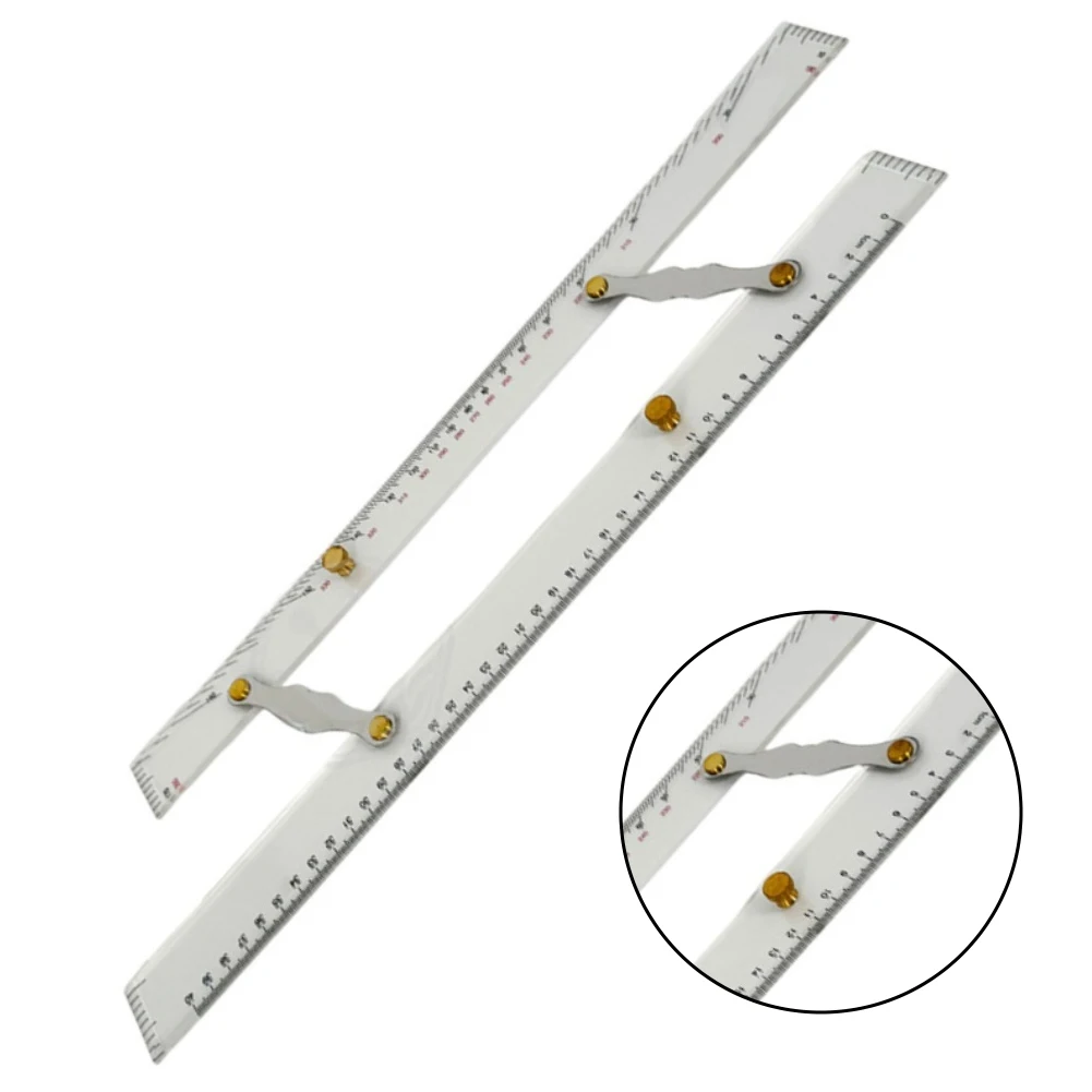 600mm Transparent Plastic Parallel Ruler Split Pull Design With Scales For Marine Chart Plotting Yacht Boat Parts Accessories