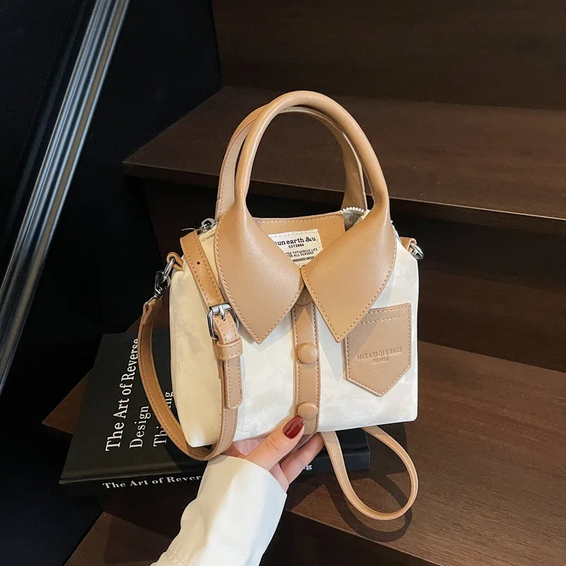 

New Women's HandBags Zipper PU Sewing Thread 2025 Hot Sale Clothing Shape Shoulder Bag Solid Color Sweet Crossbody Bag
