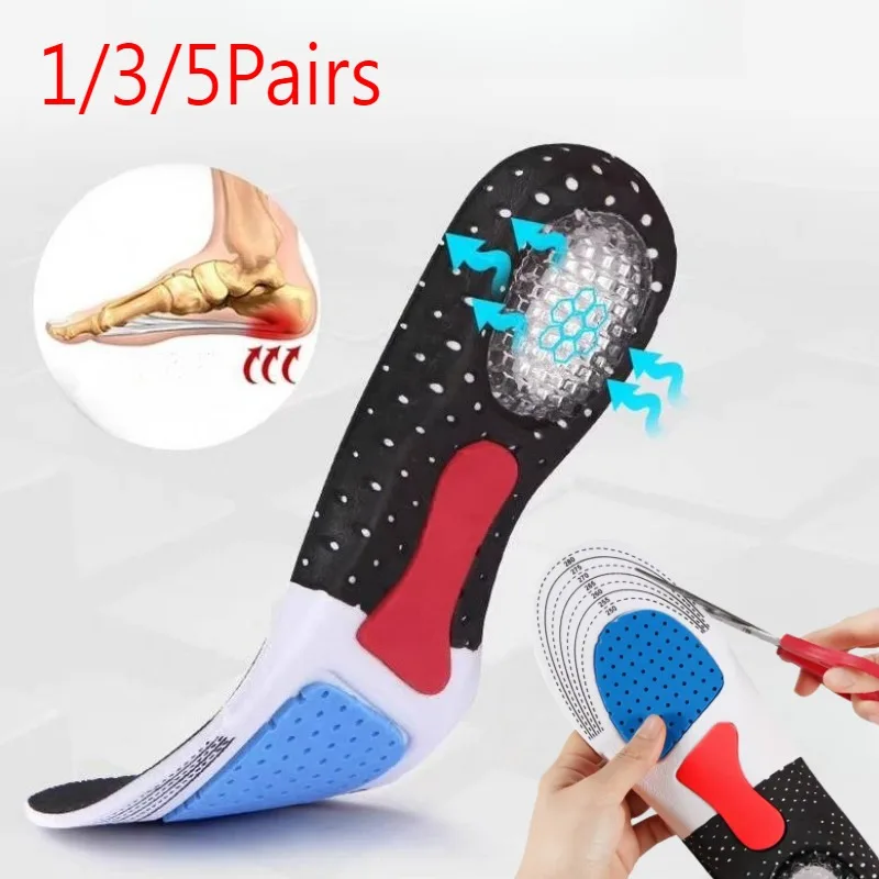 

Support Insoles for Men & Women, Cushioned Foam Comfort Insole, Soft Arch Support Pads for Sports Shoes, Running Shoe Insert