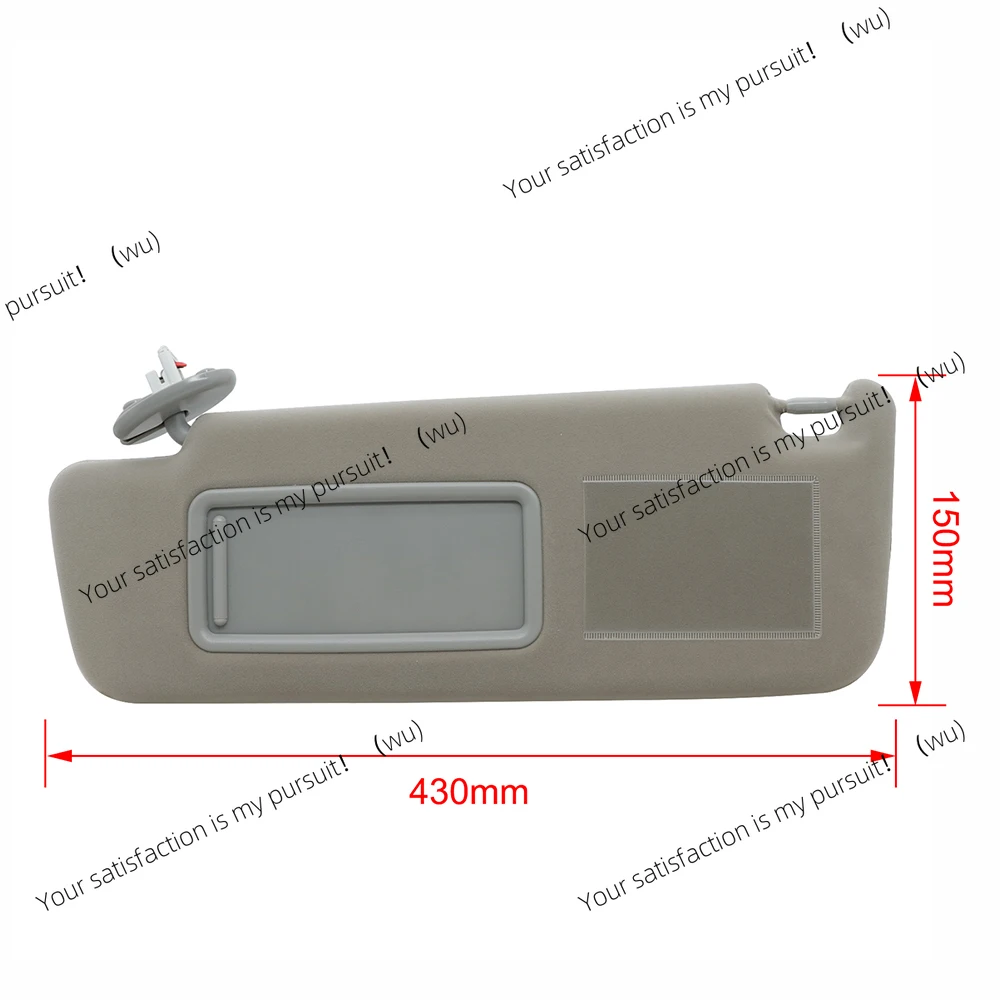 Sun visor for Toyota Land Cruiser J12 2002-2009 Prado LC120 2003-2009 Driver side with LED light 74310-6A020