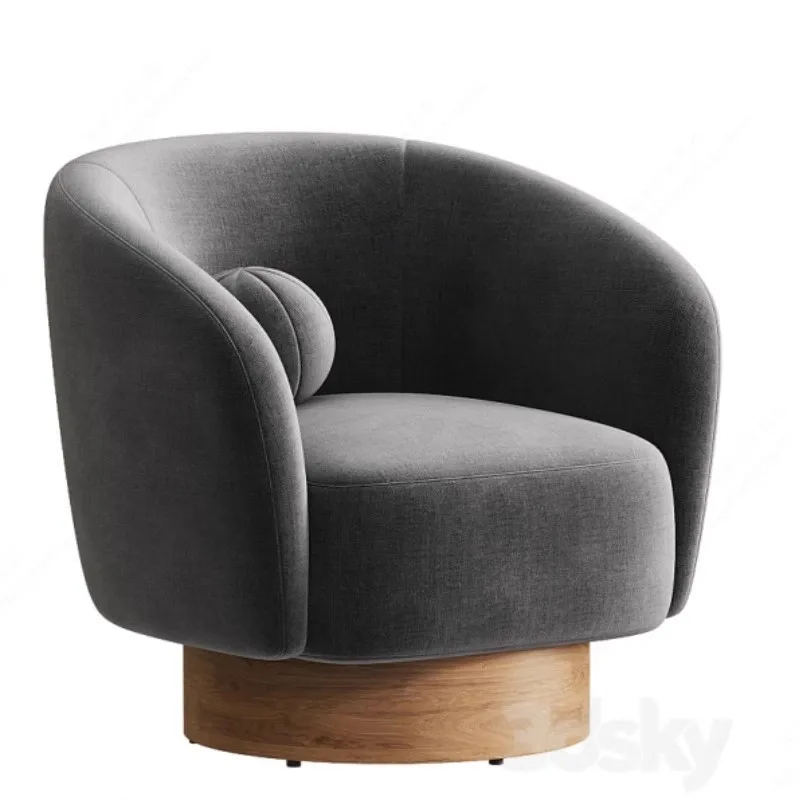 

Fabric Single Sofa Chair Nordic Modern Living Room Hotel Sales Office Reception Leisure Chair