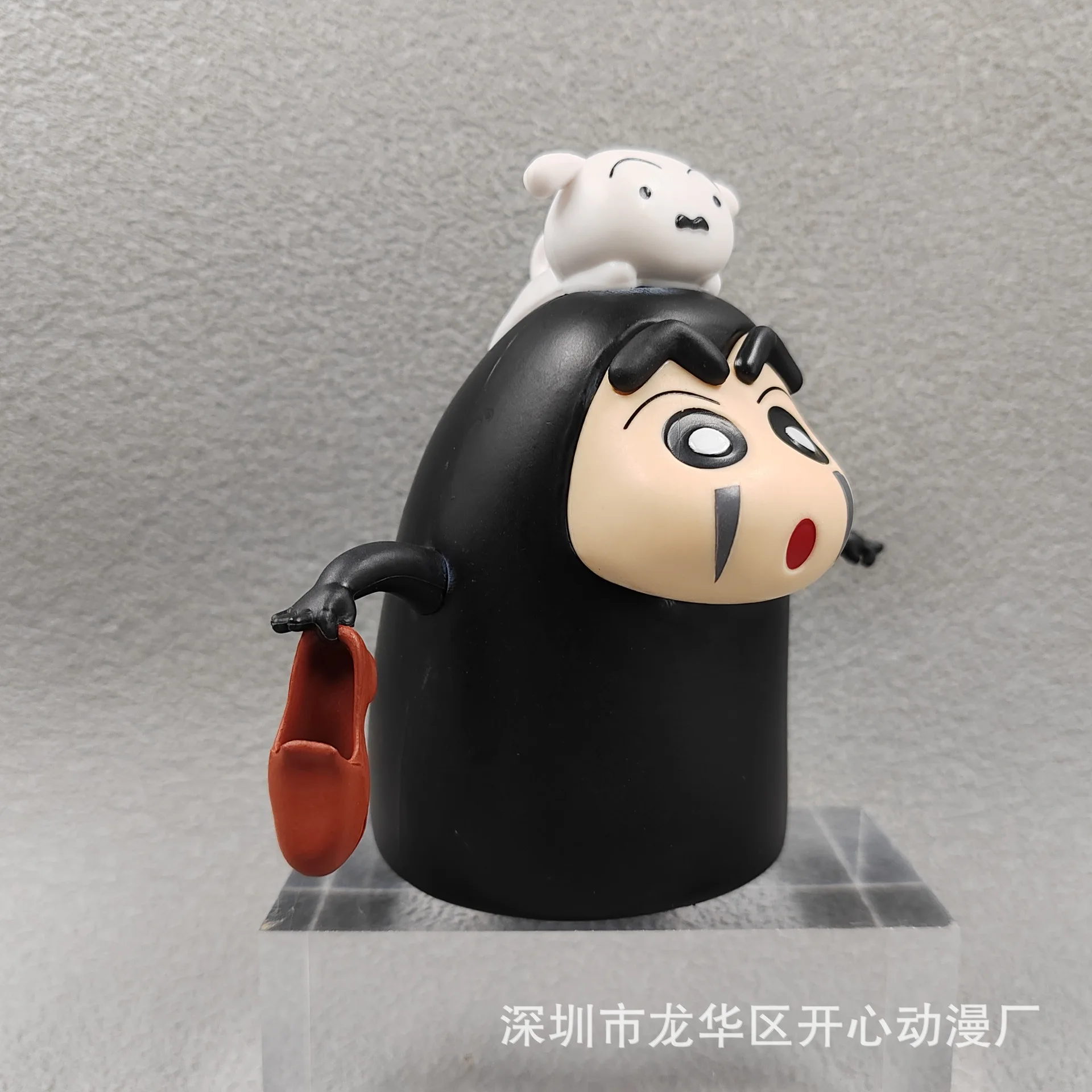 New Anime Crayon Shin-chan Cos No Face man Q Version Action Figures PVC Model Statue Desk Decor Toys doll Gifts