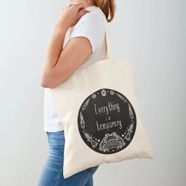 Everything is temporary Tote Bag reusable shopping bag Shopper handbag Women's bags hand bag ladies