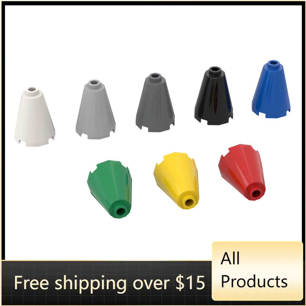 10PCS High-Tech Assemble Particle 14918 Cone 2 X 2 X 2 Open Stud Brick Building Blocks Kit Replaceable Part Toy For Children