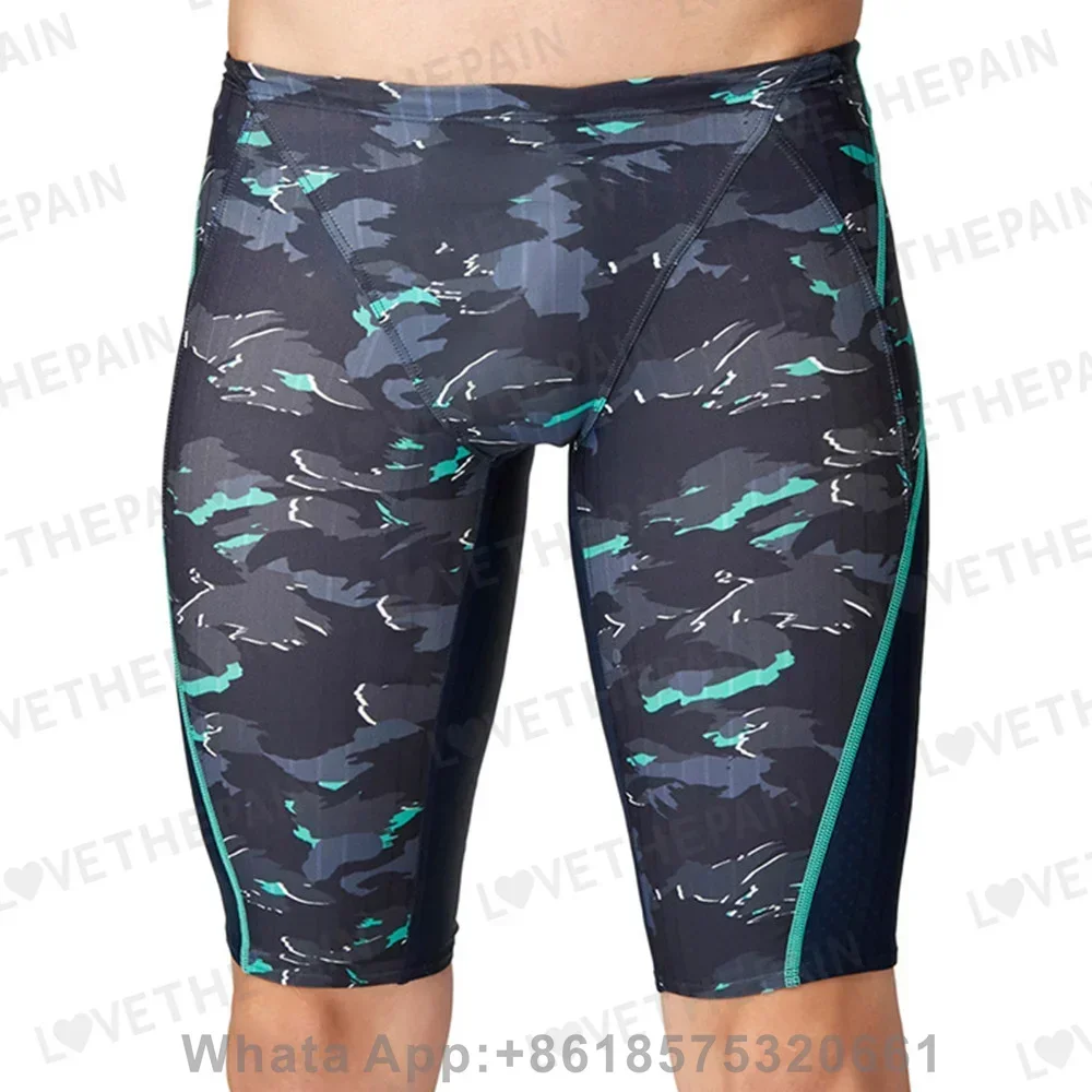Summer Men's Swim Endurance Athletic Training Beach Jammers Tight Surf Trunks Shorts Swimware Swimsuit Racing Swimming 202