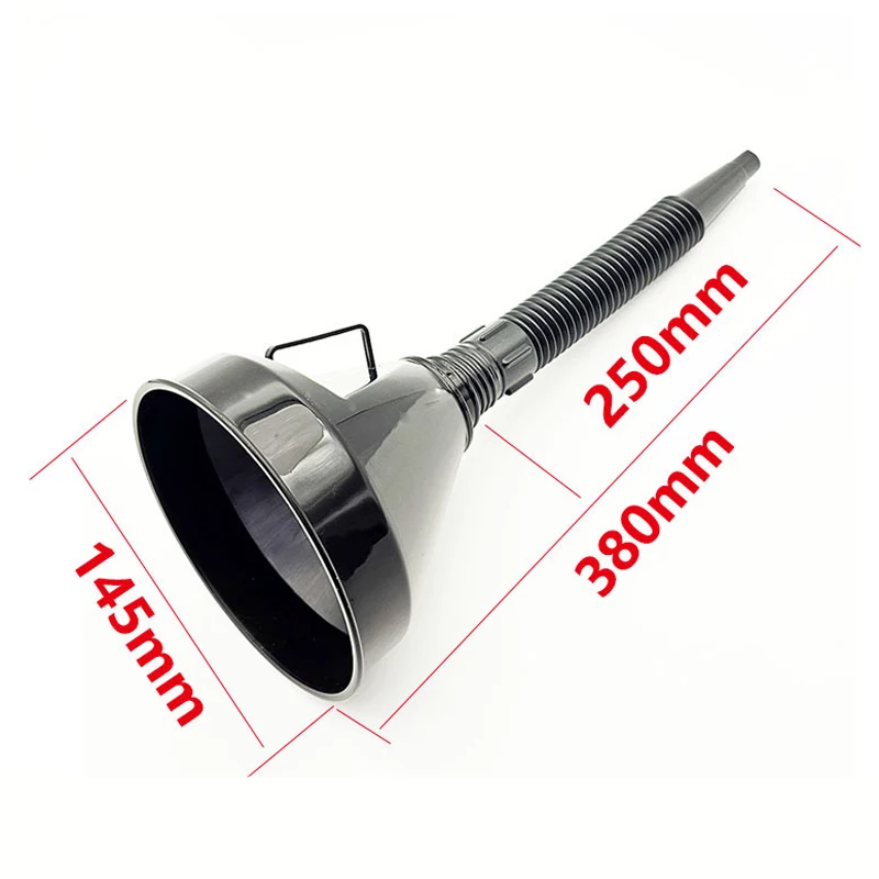 2 PCs Car Gasoline Refueling Filling Funnels Gadgets With Filter Detachable Hose Long Stem Funnel Motorcycle Engine Oil Tool